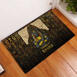 Anubis Egypt Rubber Doormat Ancient Hieroglyph Pharaoh Spirit - African Pride