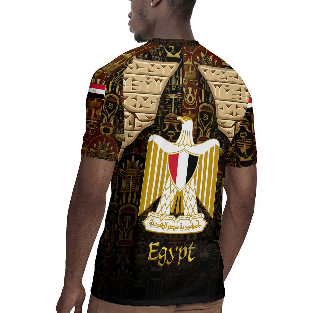 Anubis Egypt Rugby Jersey Ancient Hieroglyph Pharaoh Spirit - African Pride