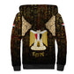 Anubis Egypt Sherpa Hoodie Ancient Hieroglyph Pharaoh Spirit - African Pride