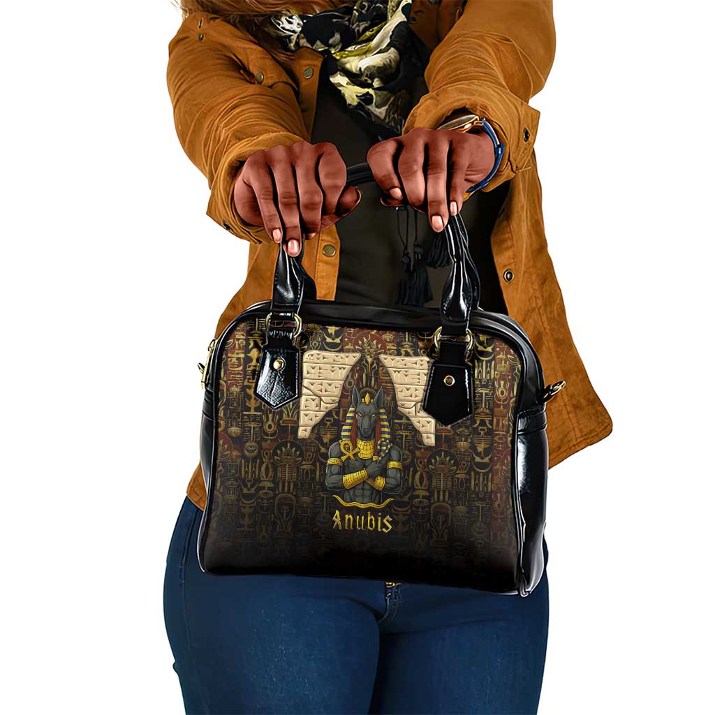 Anubis Egypt Shoulder Handbag Ancient Hieroglyph Pharaoh Spirit - African Pride