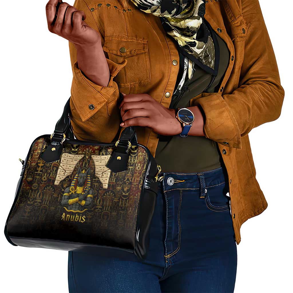 Anubis Egypt Shoulder Handbag Ancient Hieroglyph Pharaoh Spirit - African Pride