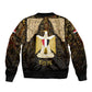 Anubis Egypt Sleeve Zip Bomber Jacket Ancient Hieroglyph Pharaoh Spirit - African Pride