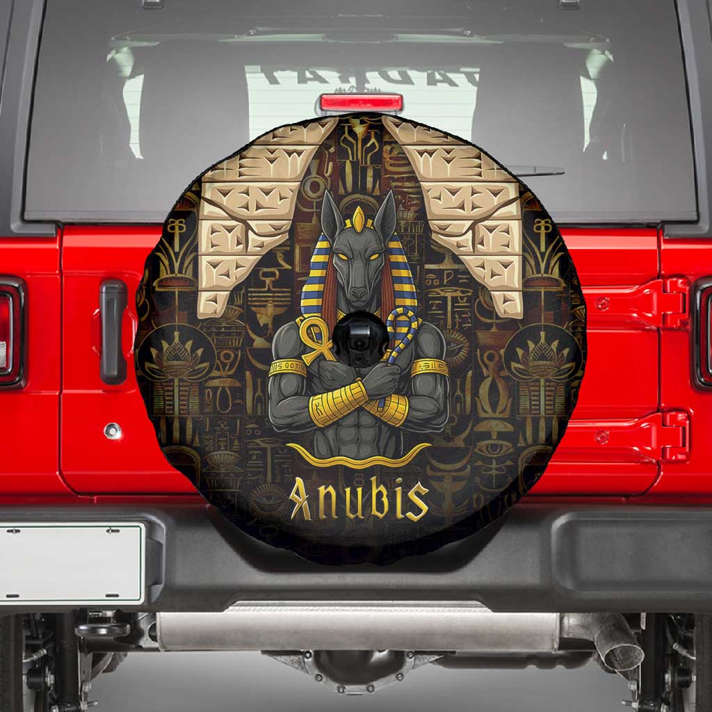 Anubis Egypt Spare Tire Cover Ancient Hieroglyph Pharaoh Spirit - African Pride