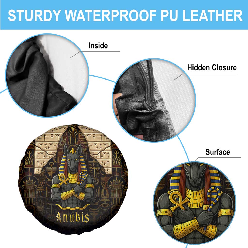 Anubis Egypt Spare Tire Cover Ancient Hieroglyph Pharaoh Spirit - African Pride