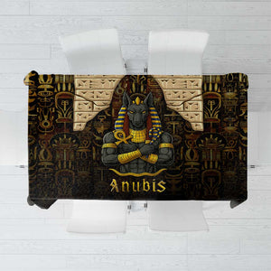 Anubis Egypt Tablecloth Ancient Hieroglyph Pharaoh Spirit - African Pride