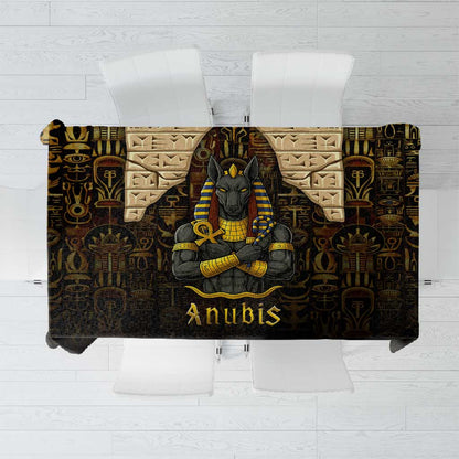Anubis Egypt Tablecloth Ancient Hieroglyph Pharaoh Spirit - African Pride