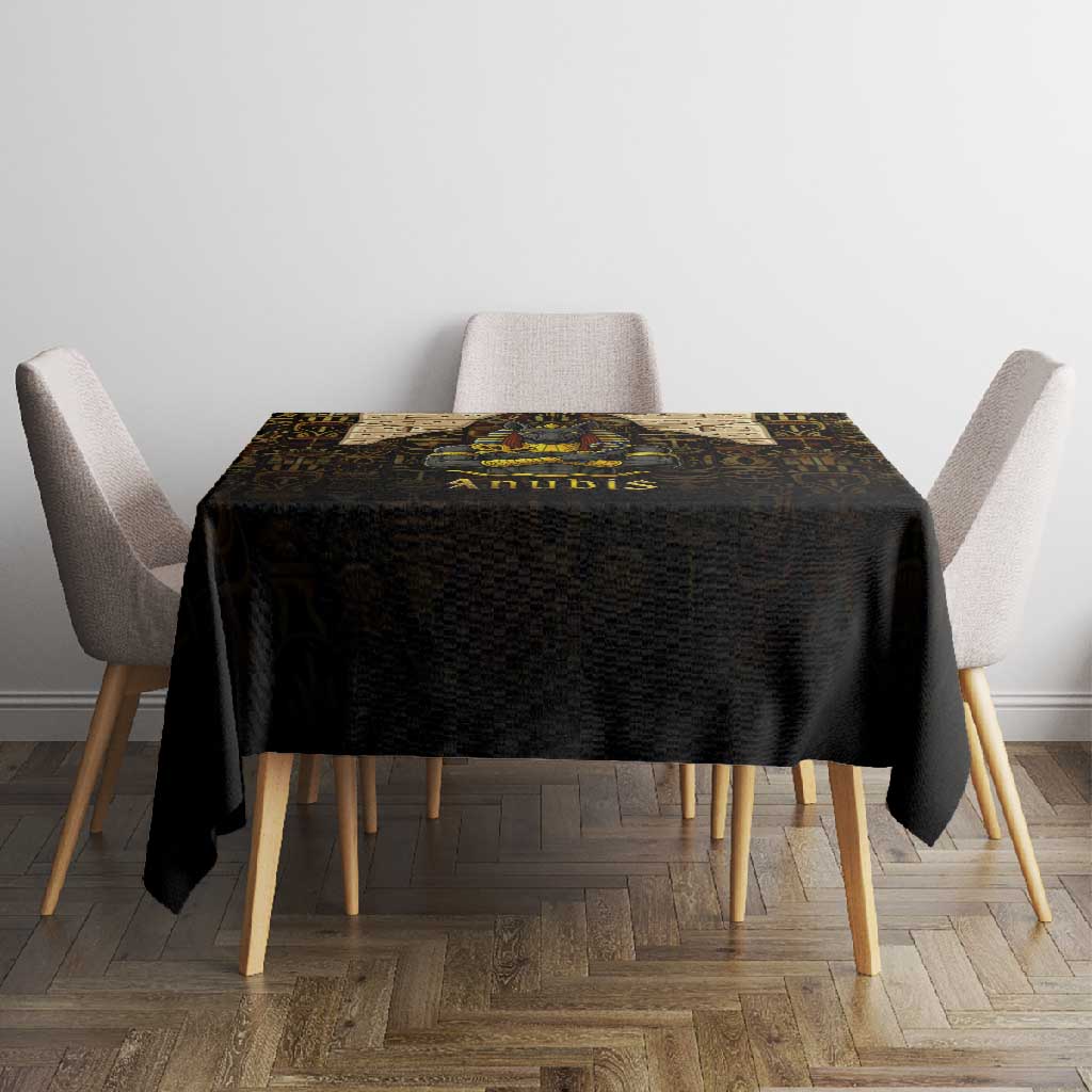 Anubis Egypt Tablecloth Ancient Hieroglyph Pharaoh Spirit - African Pride