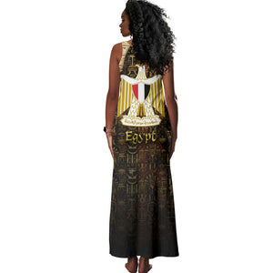 Anubis Egypt Tank Maxi Dress Ancient Hieroglyph Pharaoh Spirit - African Pride