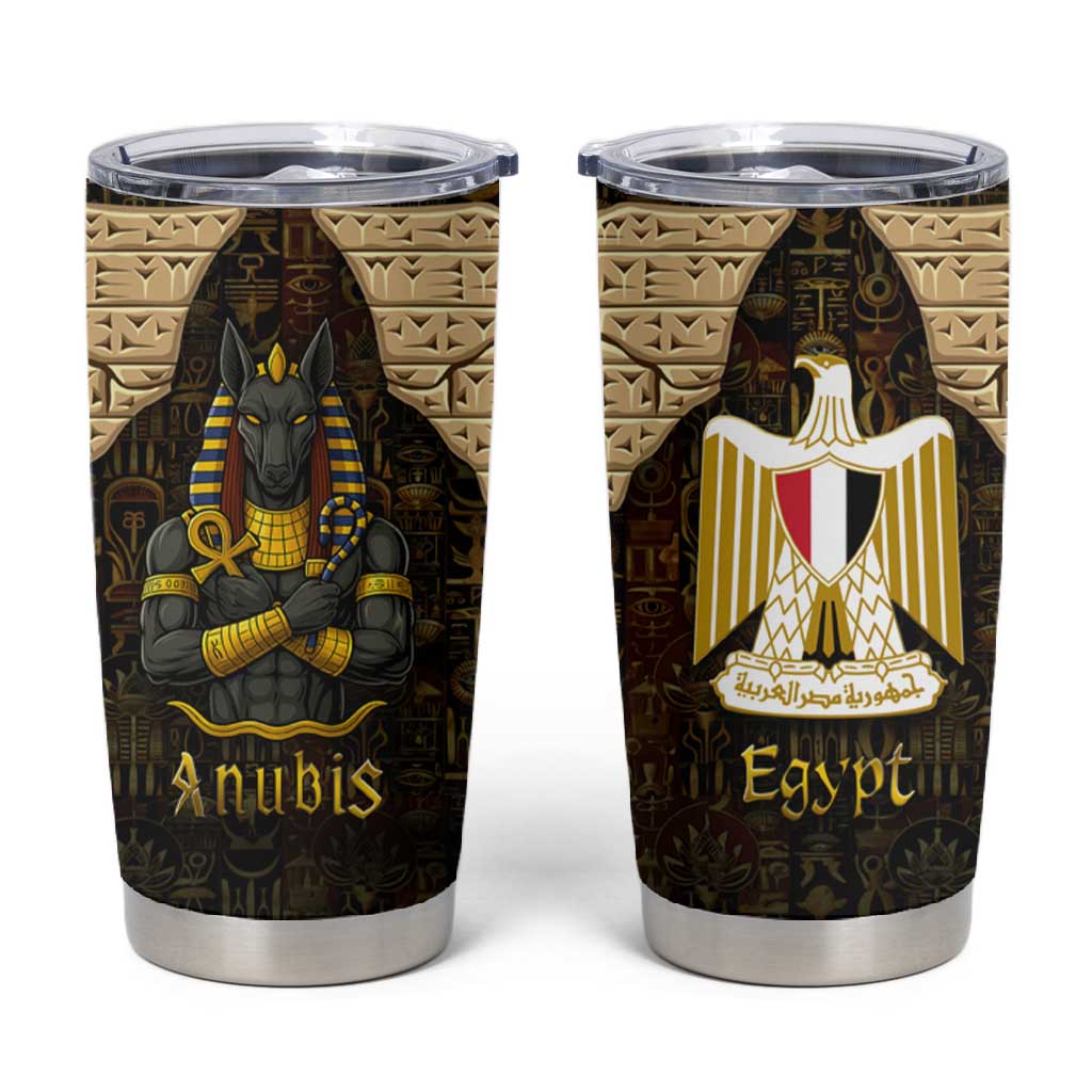 Anubis Egypt Tumbler Cup Ancient Hieroglyph Pharaoh Spirit - African Pride