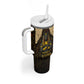 Anubis Egypt Tumbler With Handle Ancient Hieroglyph Pharaoh Spirit - African Pride