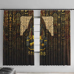 Anubis Egypt Window Curtain Ancient Hieroglyph Pharaoh Spirit - African Pride