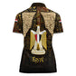 Anubis Egypt Women Polo Shirt Ancient Hieroglyph Pharaoh Spirit - African Pride