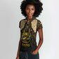 Anubis Egypt Women Polo Shirt Ancient Hieroglyph Pharaoh Spirit - African Pride