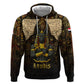 Anubis Egypt Zip Hoodie Ancient Hieroglyph Pharaoh Spirit - African Pride