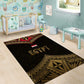 Ankh Eye of Horus Egypt Area Rug Ancient Black Gold Hieroglyph Spirit - African Pride
