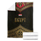 Ankh Eye of Horus Egypt Blanket Ancient Black Gold Hieroglyph Spirit - African Pride