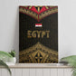 Ankh Eye of Horus Egypt Canvas Wall Art Ancient Black Gold Hieroglyph Spirit - African Pride