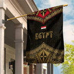 Ankh Eye of Horus Egypt Garden Flag Ancient Black Gold Hieroglyph Spirit - African Pride