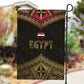 Ankh Eye of Horus Egypt Garden Flag Ancient Black Gold Hieroglyph Spirit - African Pride