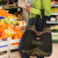 Ankh Eye of Horus Egypt Grocery Bag Ancient Black Gold Hieroglyph Spirit - African Pride