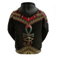 Ankh Eye of Horus Egypt Hoodie Ancient Black Gold Hieroglyph Spirit - African Pride
