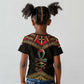 Ankh Eye of Horus Egypt Kid T shirt Ancient Black Gold Hieroglyph Spirit - African Pride