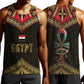 Ankh Eye of Horus Egypt Men Tank Top Ancient Black Gold Hieroglyph Spirit - African Pride