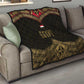 Ankh Eye of Horus Egypt Quilt Ancient Black Gold Hieroglyph Spirit - African Pride