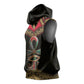 Ankh Eye of Horus Egypt Sleeveless Hoodie Ancient Black Gold Hieroglyph Spirit - African Pride