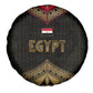 Ankh Eye of Horus Egypt Spare Tire Cover Ancient Black Gold Hieroglyph Spirit - African Pride