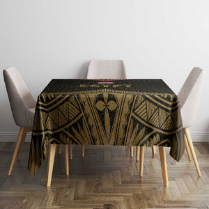 Ankh Eye of Horus Egypt Tablecloth Ancient Black Gold Hieroglyph Spirit - African Pride