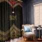 Ankh Eye of Horus Egypt Window Curtain Ancient Black Gold Hieroglyph Spirit - African Pride