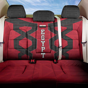 Egypt Flag Emblem Back Car Seat Cover Red Black Bold Spirit - African Pride