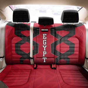 Egypt Flag Emblem Back Car Seat Cover Red Black Bold Spirit - African Pride