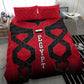 Egypt Flag Emblem Bedding Set Red Black Bold Spirit - African Pride