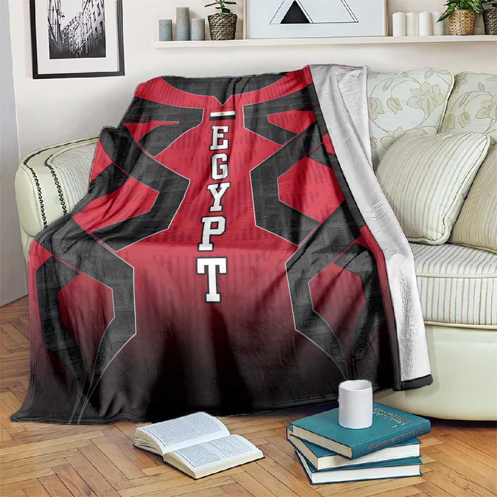 Egypt Flag Emblem Blanket Red Black Bold Spirit - African Pride