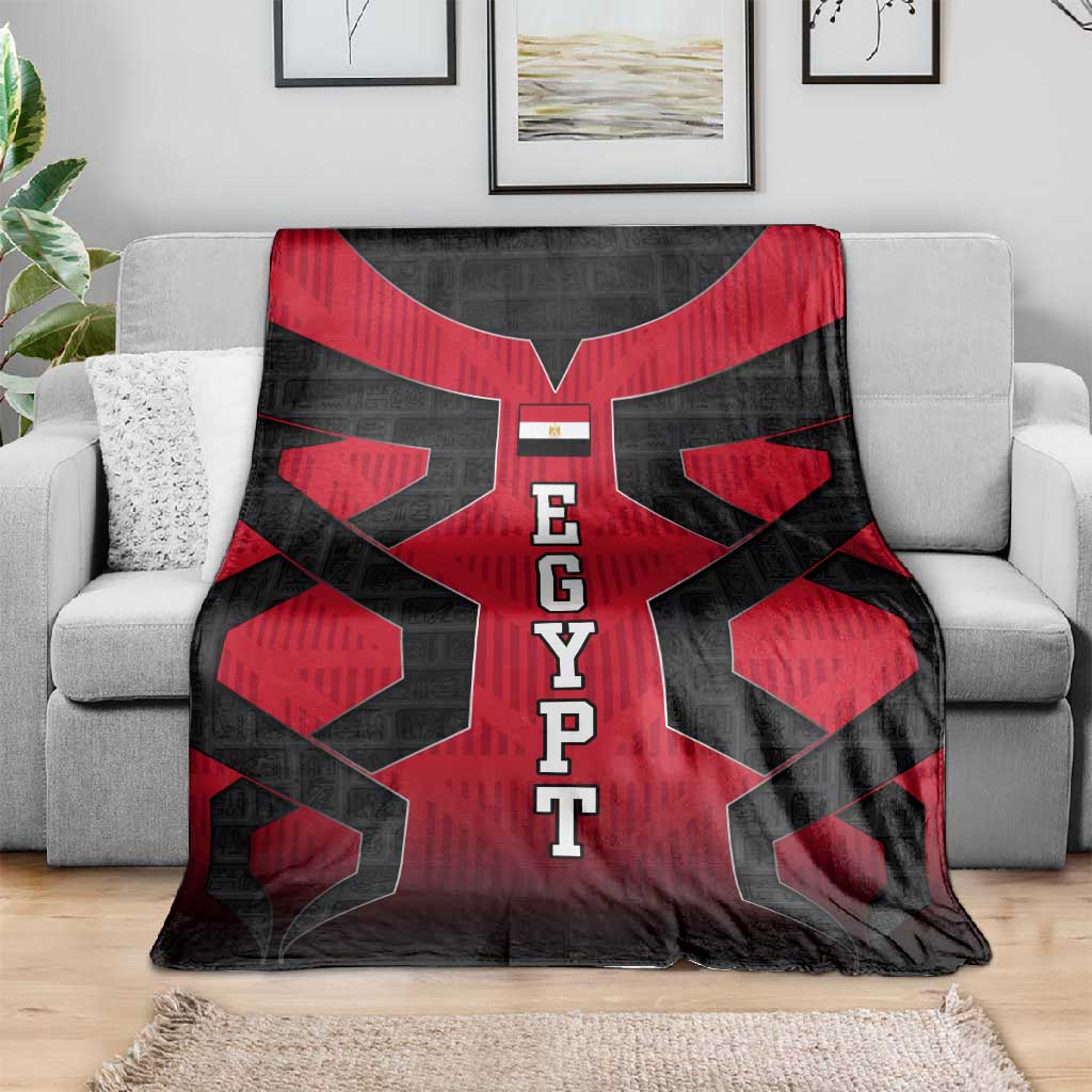 Egypt Flag Emblem Blanket Red Black Bold Spirit - African Pride