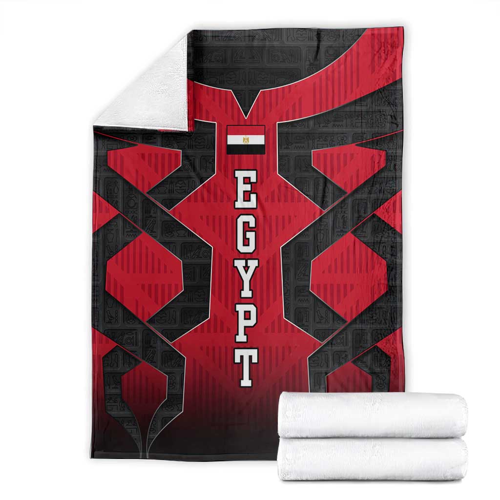 Egypt Flag Emblem Blanket Red Black Bold Spirit - African Pride