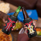 Egypt Flag Emblem 4 in 1 Can Cooler Tumbler Red Black Bold Spirit - African Pride