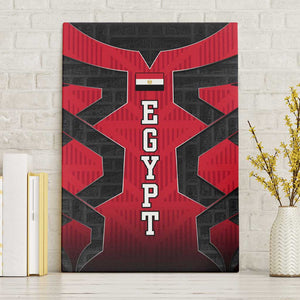 Egypt Flag Emblem Canvas Wall Art Red Black Bold Spirit - African Pride