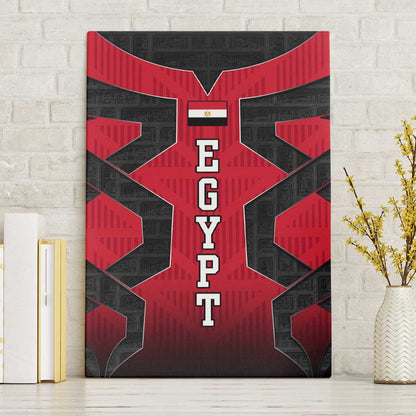 Egypt Flag Emblem Canvas Wall Art Red Black Bold Spirit - African Pride