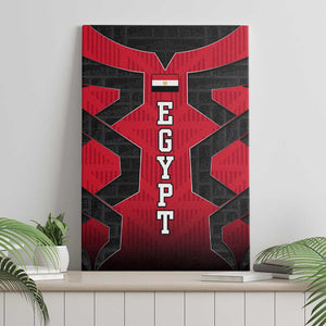 Egypt Flag Emblem Canvas Wall Art Red Black Bold Spirit - African Pride