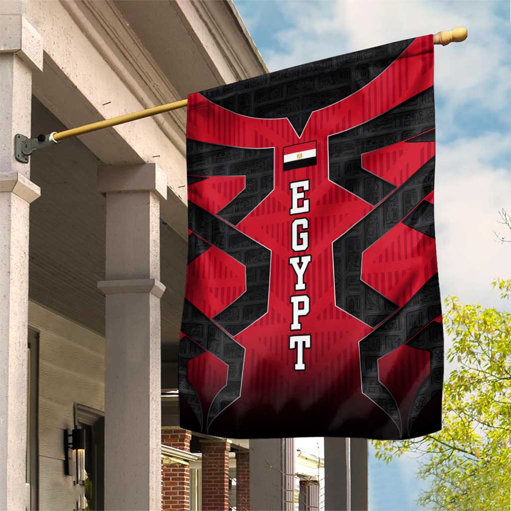 Egypt Flag Emblem Garden Flag Red Black Bold Spirit - African Pride