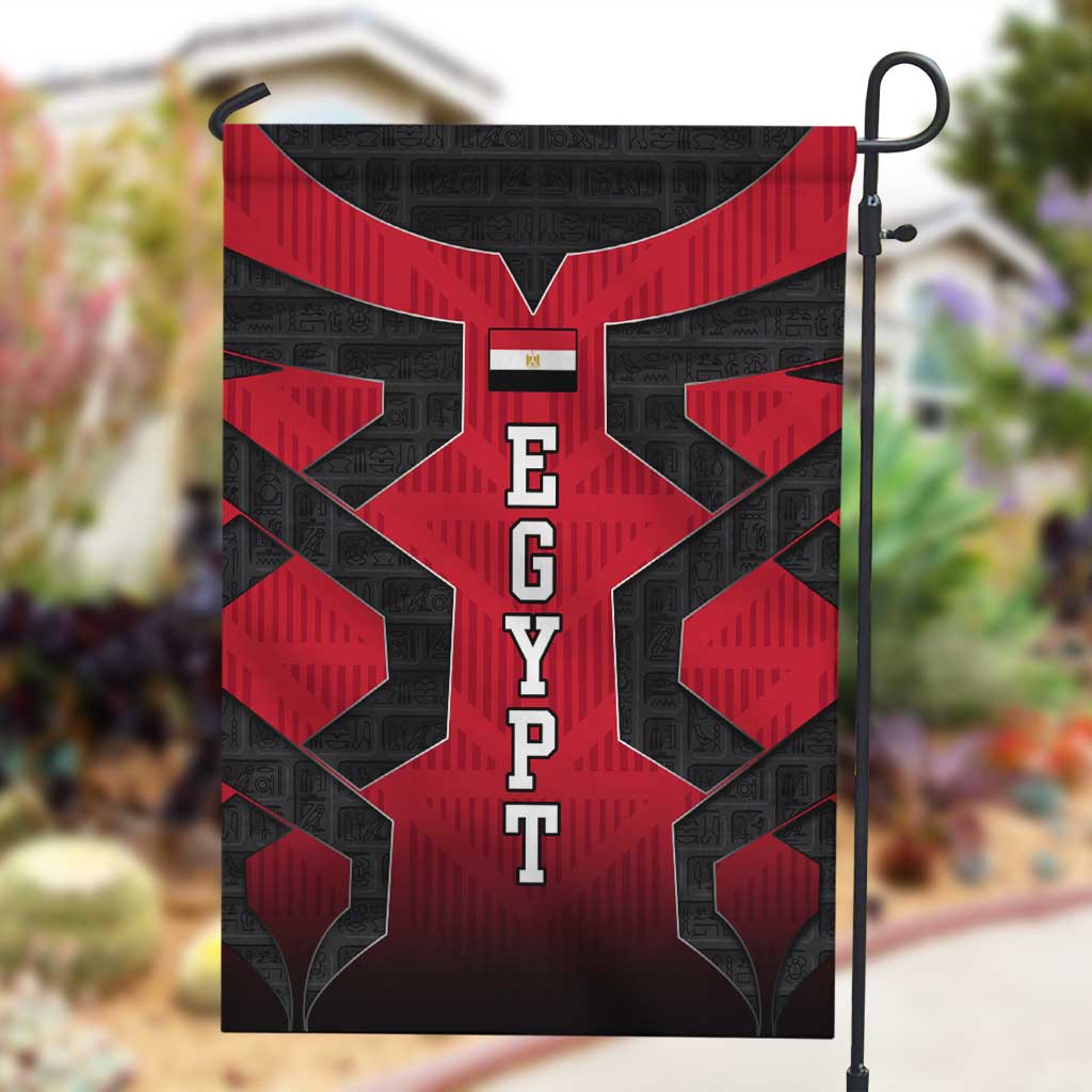 Egypt Flag Emblem Garden Flag Red Black Bold Spirit - African Pride