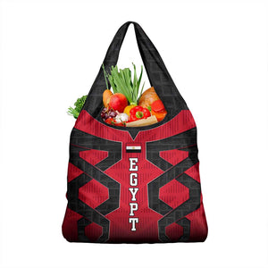 Egypt Flag Emblem Grocery Bag Red Black Bold Spirit - African Pride