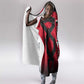 Egypt Flag Emblem Hooded Blanket Red Black Bold Spirit - African Pride