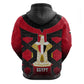 Egypt Flag Emblem Hoodie Red Black Bold Spirit - African Pride
