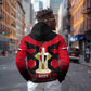 Egypt Flag Emblem Hoodie Red Black Bold Spirit - African Pride