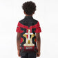 Egypt Flag Emblem Kid Polo Shirt Red Black Bold Spirit - African Pride