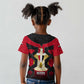 Egypt Flag Emblem Kid T shirt Red Black Bold Spirit - African Pride